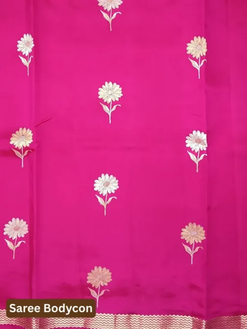 Rani Magenta Banarasi Saree | 100% Pure Silk Wedding Saree