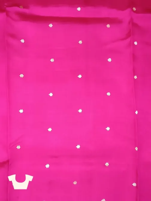 Rani Magenta Banarasi Saree | 100% Pure Silk Wedding Saree
