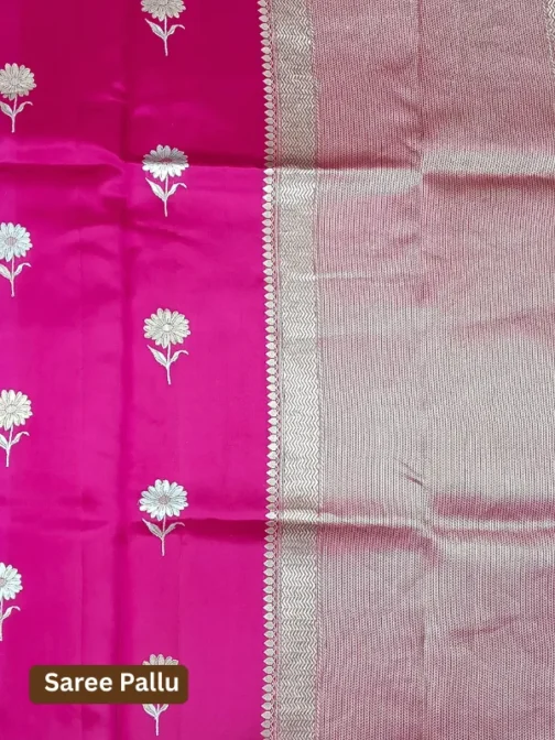 Rani Magenta Banarasi Saree | 100% Pure Silk Wedding Saree