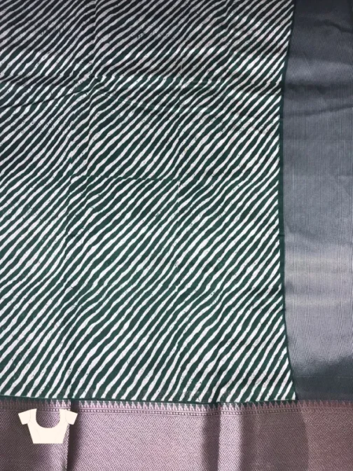 Deep Teal Green Chanderi Silk Saree