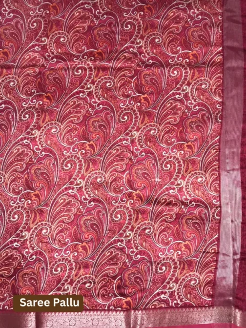 Ruby Red Banarasi Silk Saree with Golden Zari Weaving | The Saree Shop