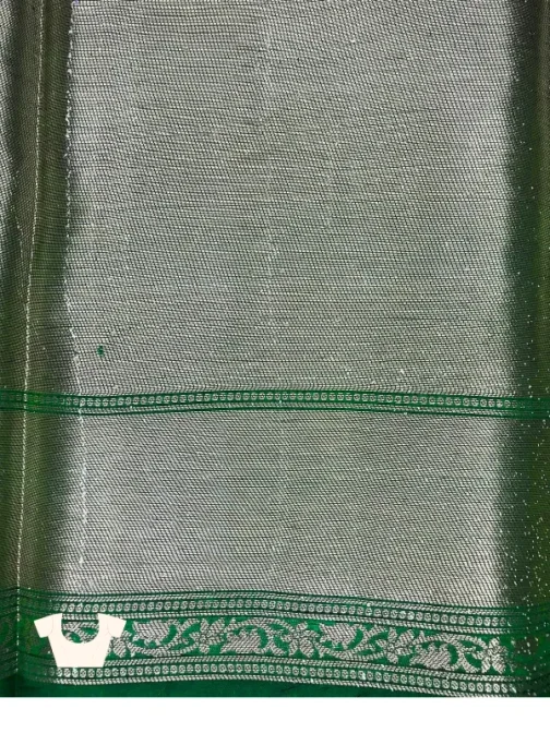 Royal Green Banarasi Silk Saree with Golden Zari