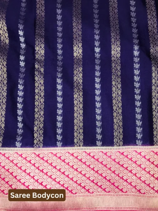 Dual-Tone Banarasi Silk Saree in Purple and Magenta
