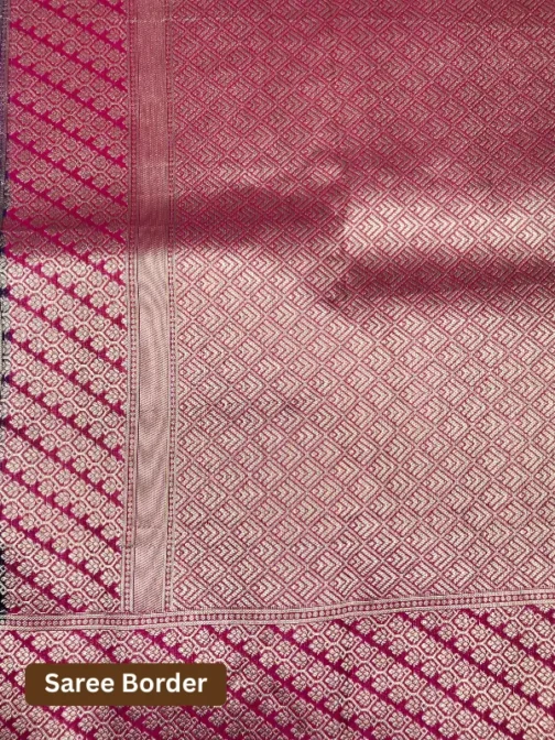 Dual-Tone Banarasi Silk Saree in Purple and Magenta