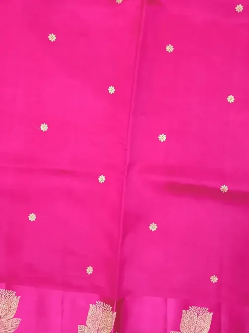 Fuchsia Pink Banarasi Saree