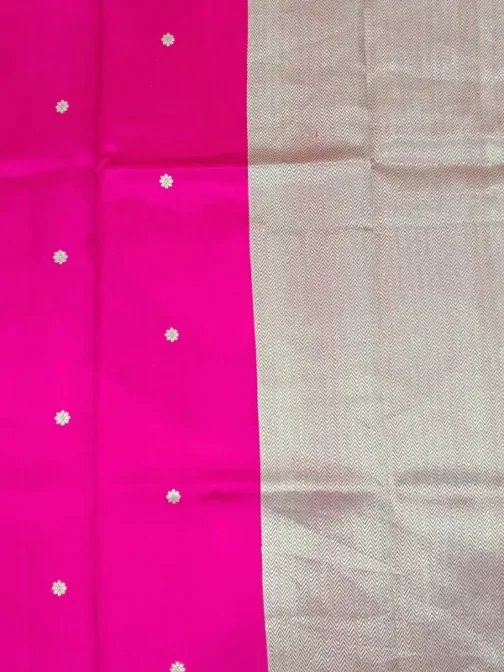 Fuchsia Pink Banarasi Saree