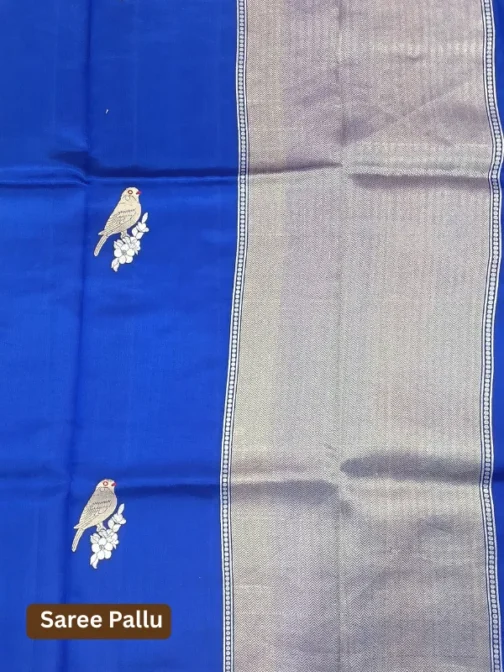 Royal Blue Banarasi Saree