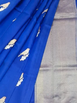 Royal Blue Banarasi Saree