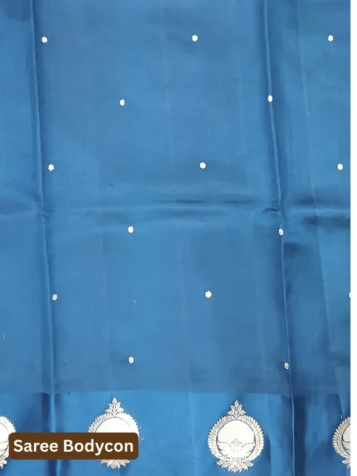 Peacock Blue Banarasi Saree