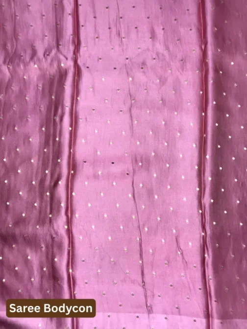 Rose Pink Satin Silk Saree | Elegant Banarasi Saree 2025