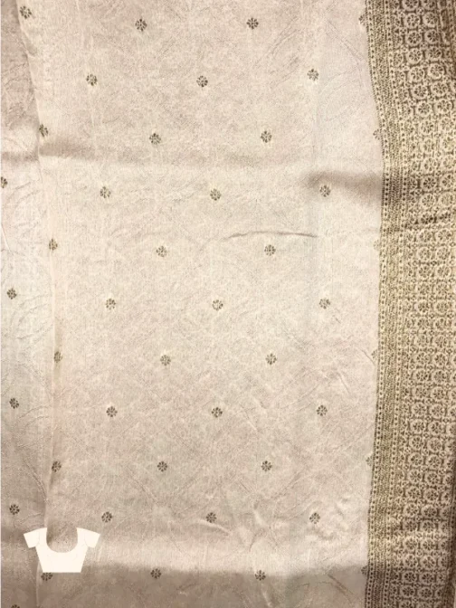 Pastel Peach Chanderi Meenakari Saree