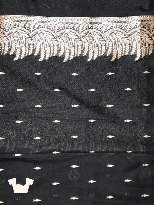 Black Satin Silk Saree | Elegant Wedding & Festive Saree 2025