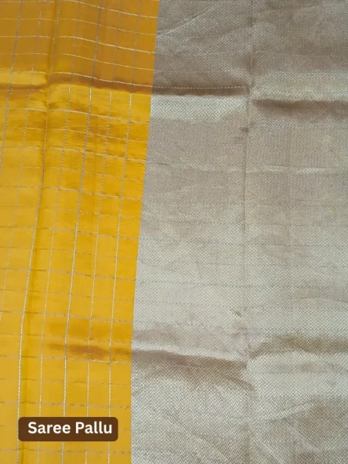 100% Pure Silk Mustard Gold Banarasi Saree | Handloom Wedding Saree