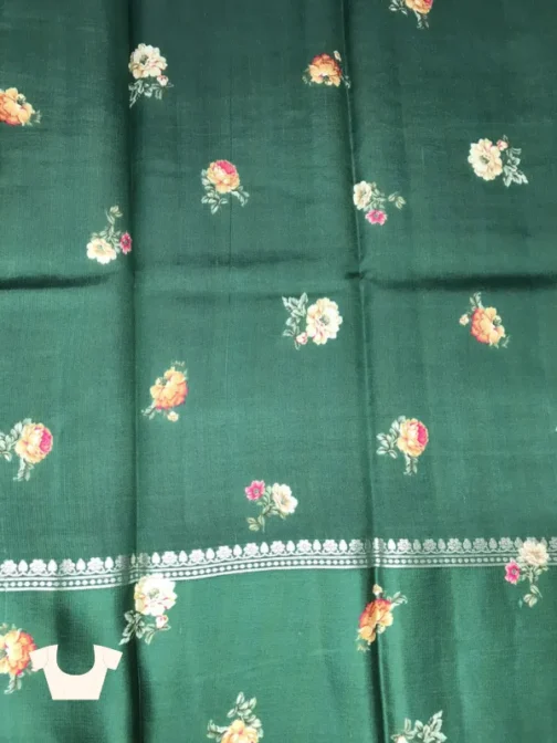 Deep Teal Green Silk Saree