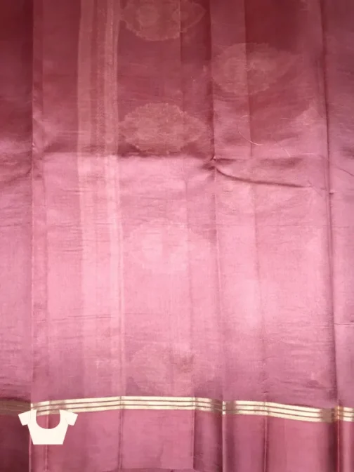 Dusty Rose Pink Silk Saree with Zari Detailing | Elegant Wedding & Festive Saree